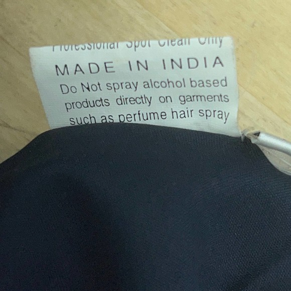 Saks Fifth Avenue Folio Womens Sz M Sequin Shell Top Navy White Stripe Back ZIp - Picture 8 of 12